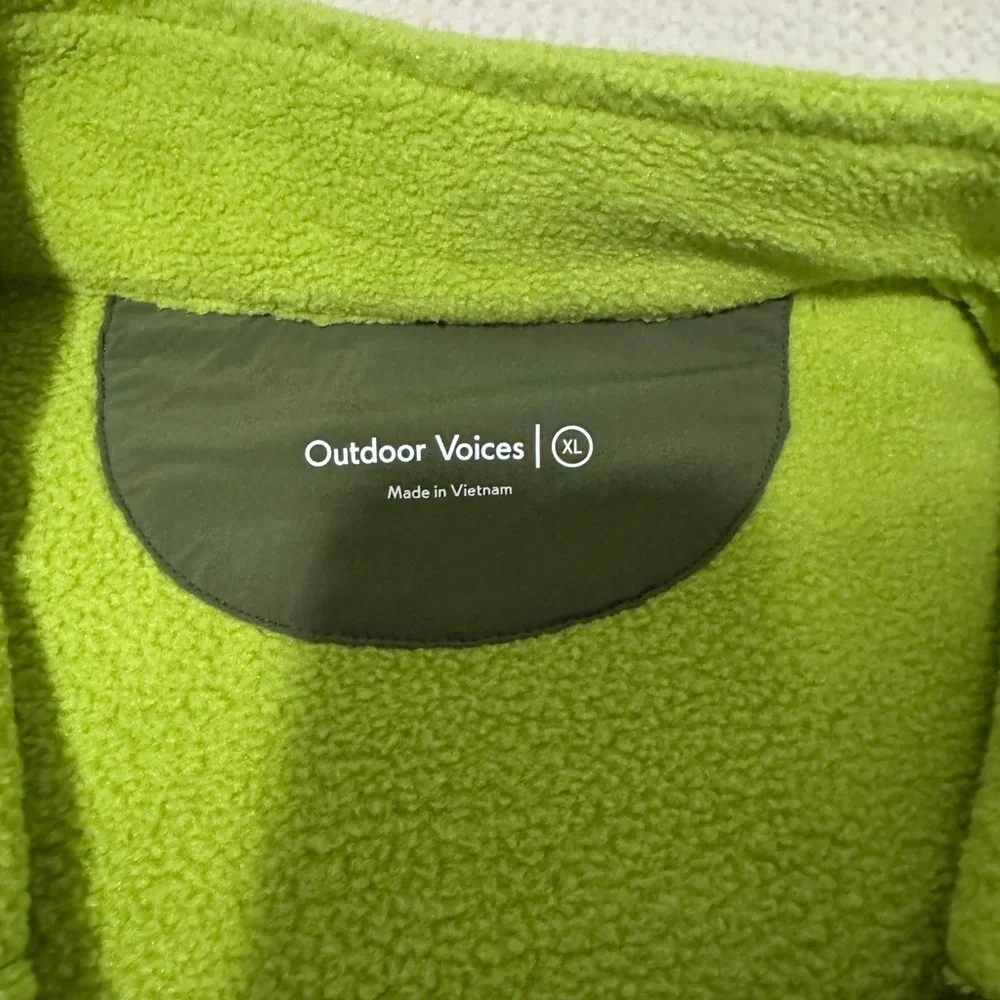 Outdoor Voices PrimoFleece Relaxed Full-Zip Jacket Size XL